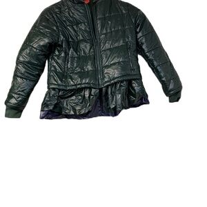 Lulu Girls 9/10 Chic Green Puffer Jacket